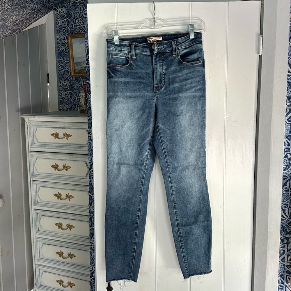 Kut high rise skinny jeans, size 4